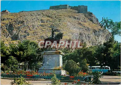 Cartes postales moderne Nauplie La Statue de Kolokotroni