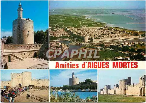 Moderne Karte Amities d'Aigues Mortes