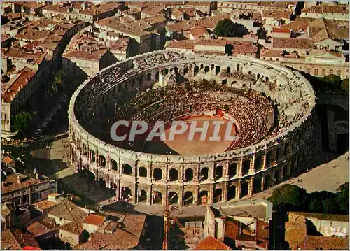 Moderne Karte Nimes Gard Les Arenes Un jour de corrida