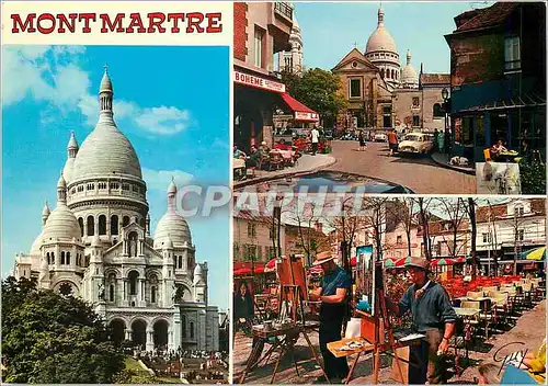 Moderne Karte Paris La basilique du Sacre Coeur