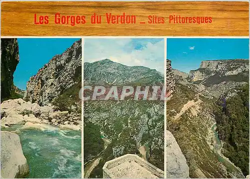Cartes postales moderne Les Belles Images de Provence Sortie du Couloir de Samson Belvedere de la Mescla