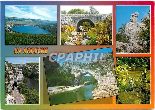 Cartes postales moderne Grand paysages de l'Ardeche Lac d'Issarles Pont sur la Loire