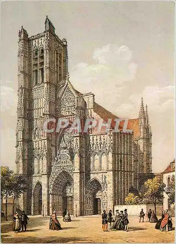 Moderne Karte Auxerre Yonne La Cathedrale Saint Etienne