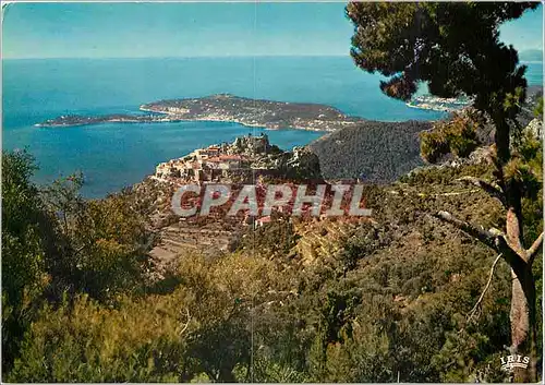 Cartes postales moderne La Cote d'Azur Eze et le Cap Ferrat