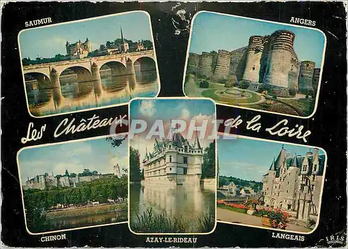 Cartes postales moderne Les Chateaux de la Loire Saumur Angers Chinon Azay le Rideau Langeais