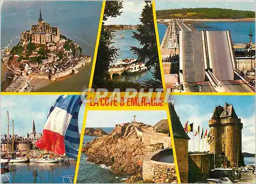 Cartes postales moderne La Cote d'Emeraude Le Mont Saint Michel l'embarcadere des vedettes a Dinard