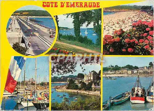 Cartes postales moderne La Cote d'Emeraude Le barrages de la Rance le port de St Briac