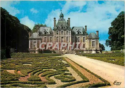 Moderne Karte Chateau de Balleroy Calvados Le chef d'oeuvre de F Mansart