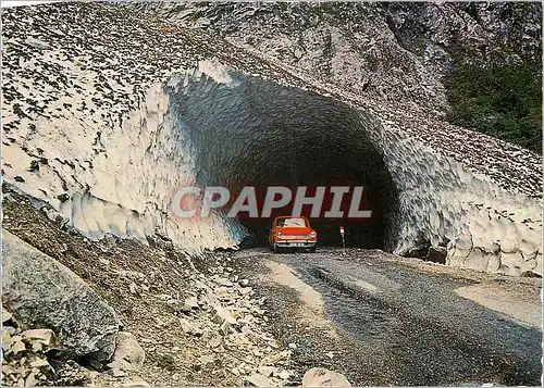 Moderne Karte Les Alpes du Dauphine Route du Col du Glandon Tunnel de glace