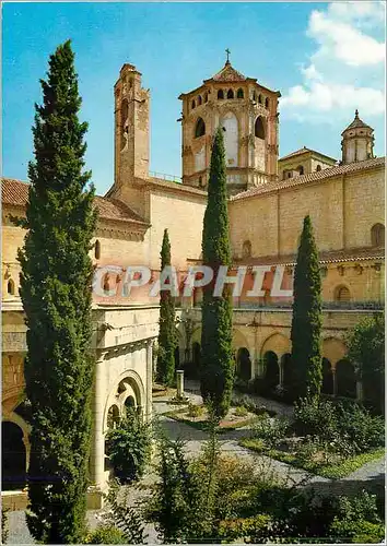 Cartes postales moderne Real Monasterio de Poblet La tour du transept vue du cloitre