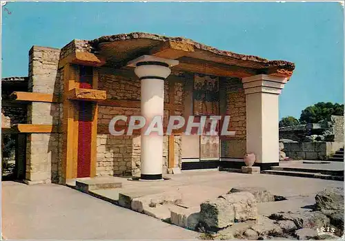 Moderne Karte Crete Cnossos Le Palais Propylees