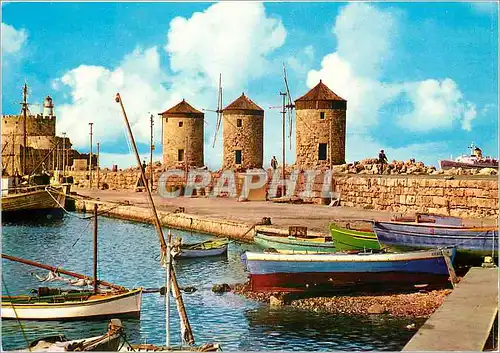 Cartes postales moderne Rhodes Les Moulins