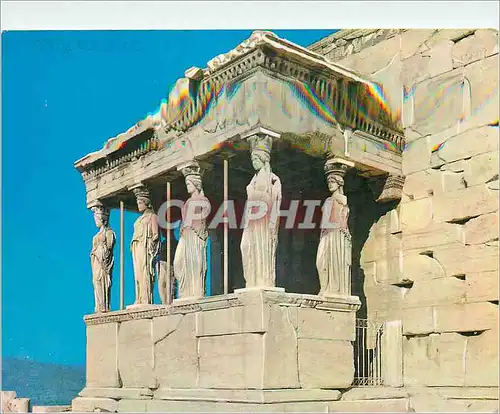 Moderne Karte Athenes Les Caryatides