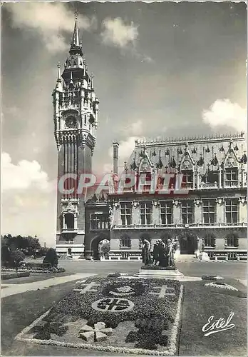 Cartes postales moderne Calais Hotel de Ville et Statue des Six Bourgeois