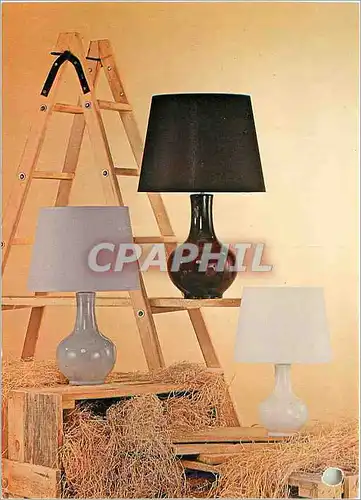 Cartes postales moderne Lampes d'Albret Paon Ref