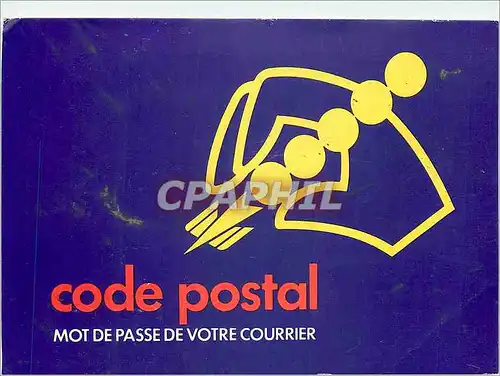Cartes postales moderne Code Postal Mot de Passe de Votre Courrier