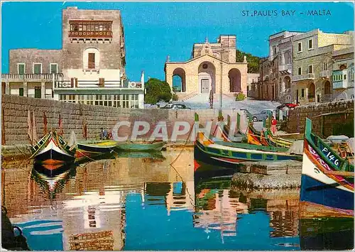 Moderne Karte St Pauls Bay Malta