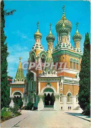Cartes postales moderne Au soleil de la Cote d'Azur Nice Eglise Russe