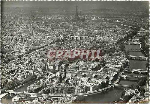 Cartes postales moderne Paris Vue aerienne Notre Dame de Paris l'ile de la Cite