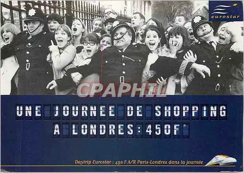 Cartes postales moderne Une journee de shopping a Londres Eurostar Police