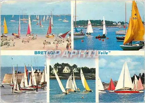 Moderne Karte Couleurs de Bretagne Paradis de la voile