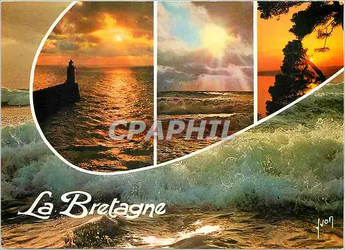 Cartes postales moderne Couleurs et Lumiere de France Bretagne Pays du Soir Solennelles melancolies du Couchant