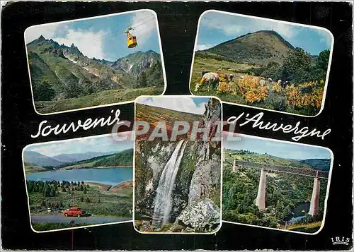 Moderne Karte Auvergne Le Sancy et le Telepherique Le Puy de Dome Le Lac Guery