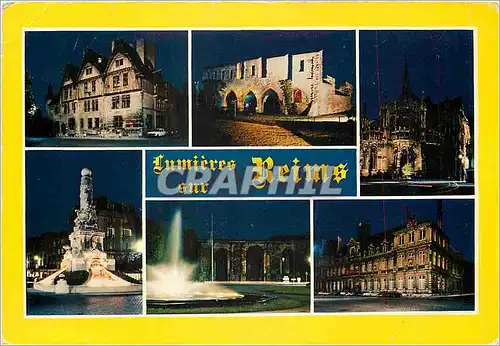 Cartes postales moderne Reims Marne Monuments illumines L'Hotel Le Vergeur