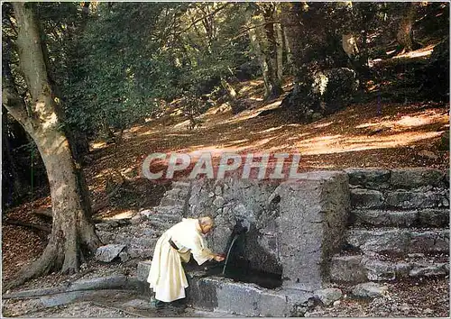 Cartes postales moderne La Sainte Baume Var La Fontaine de Nans sur le chemin de la Grotte