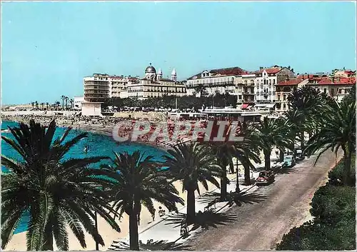 Moderne Karte Saint Raphael La promenade la plage et la ville