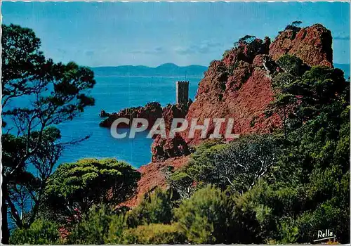 Cartes postales moderne La Corniche d'Or Entre Agay et Saint Raphael le Dramont Var l'ile d'Or