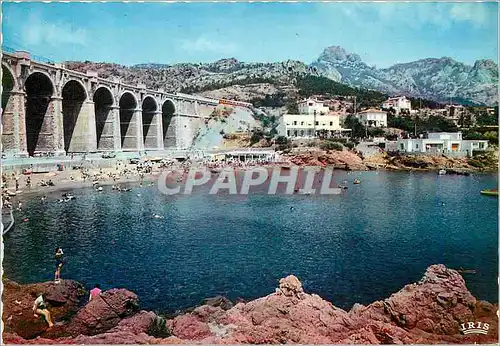 Moderne Karte Reflets de la Cote d'Azur Cap Roux Var Antheor plage