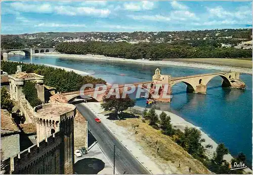 Moderne Karte Avignon Vaucluse Le Pont Saint Benezet