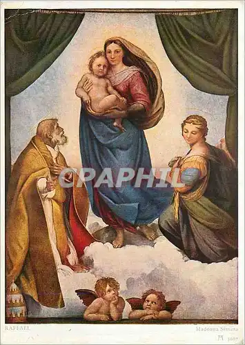 Cartes postales moderne Raffael Santi Madonna