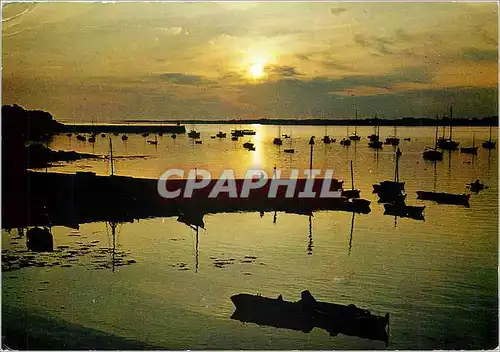 Moderne Karte La Bretagne Pittoresque Crepuscule sur la Baie