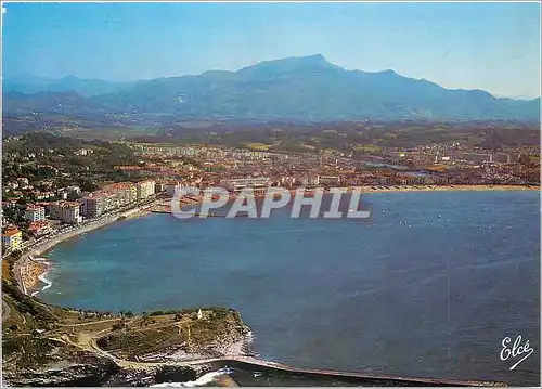 Cartes postales moderne St Jean de Luz Vue generale de la Plage et la Ville Au fond