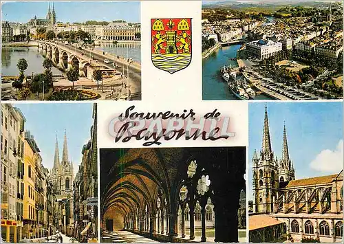 Cartes postales moderne Bayonne Pont St Esprit Vue generale Rue du Port Neuf Cloitre de la Cathedrale