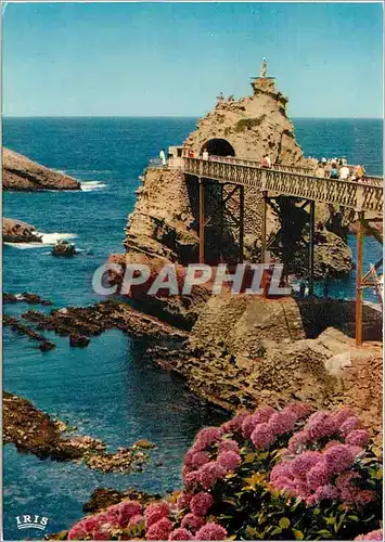 Cartes postales moderne Biarritz Le Rocher de la Vierge