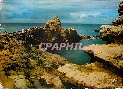 Cartes postales moderne Biarritz Cote d'Argent BP Le Rocher de la Vierge