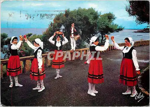 Cartes postales moderne Groupe d'Art Populaire Basque Biharri Biarritz Saga Dantza Folklore