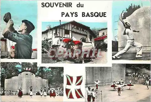 Moderne Karte Collection Provinces de France Le Pays Basque Pelote basque
