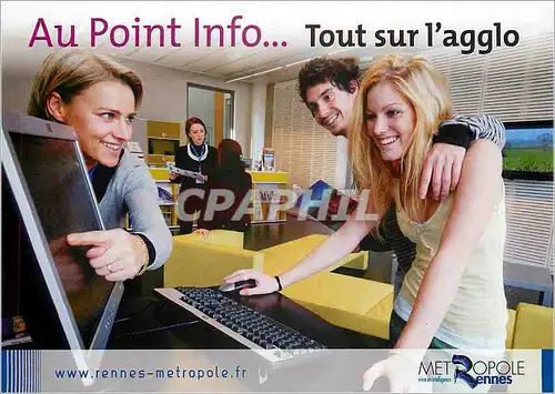 Cartes postales moderne Au Point Info Tout sur l'agglo Point Info de Rennes Metropole Rennes