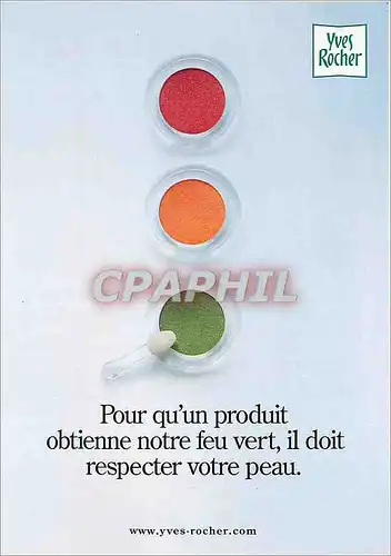 Moderne Karte Pour qu'un produit obtienne notre feu vert il doit respecter votre peau Yves Rocher