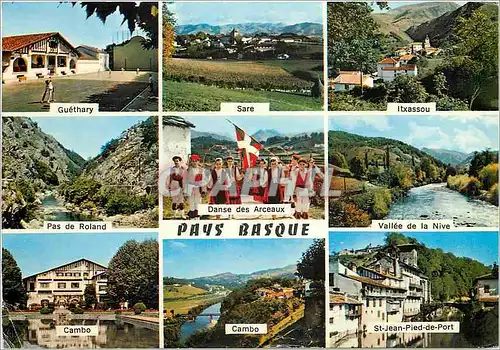 Cartes postales moderne Pays Basque Guethary Sare Itxassou Pas de Roland Damse des Arceaux Vallee de la Nive