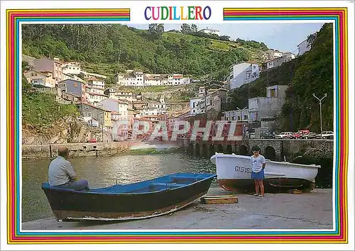 Cartes postales moderne Cudillero Asturias Vue partielle