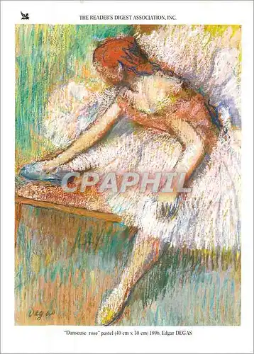 Moderne Karte The Readers Digest Association Inc Danseuse rose pastel Edgar Degas