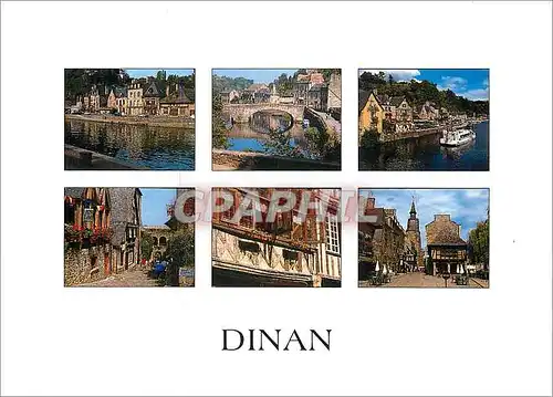 Cartes postales moderne Dinan Cotes d'Armor Les vieilles maison du port et les rues de Jerzual et de l'Horloge