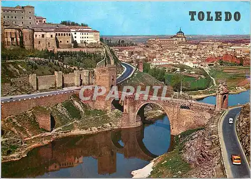 Cartes postales moderne Toledo Pont de Alcantara et vue partiel