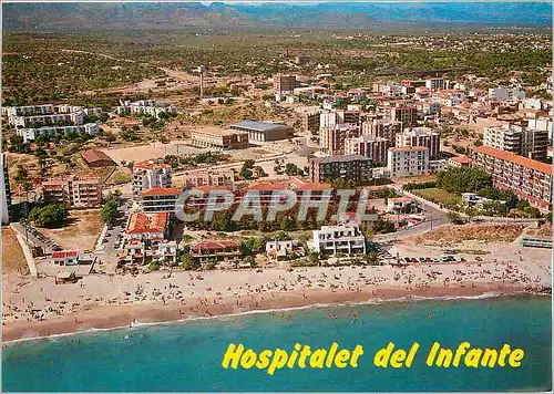 Moderne Karte Costa Dorada Tarragona Hospitalet del Infante Plage et Vue partielle