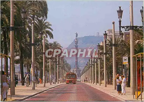 Cartes postales moderne Barcelona Paseo de Colon